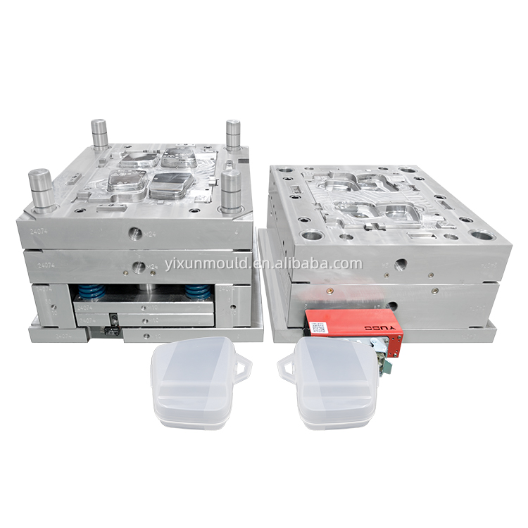 1*2 Cavity Transparent PP Food Grade injection moulding Modelação por injeção transparente do produto comestível dos PP da cavidade 1*2