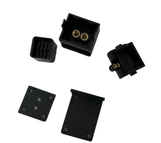 Molde de inserção de serviço de moldagem por injeção para componentes mecânicos de metal e plástico preto de precisão