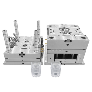 1+2 molde de plástico de injeção de cavidade para maquiagem que cobre o corpo PA6 Abs PP Material