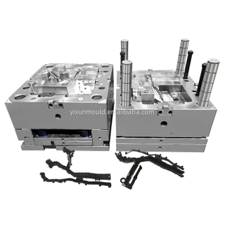 1+1 molde de plástico de injeção de cavidade para peças de proteção plástica PA6 ABS PP Material