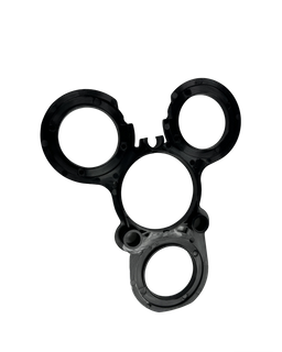 Suporte integrado multi-anel e estrutura de posicionamento para moldagem por injeção