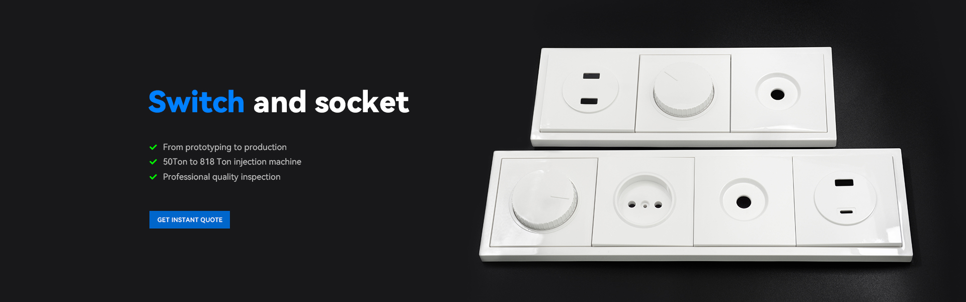 Switch e Socket Plastic Parts