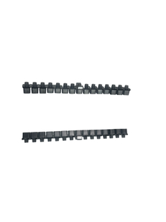 Barra de chave de plástico moldada por injeção OEM personalizada Tira multi-chave com capacidade de luz de fundo para controle industrial e eletrônicos de consumo