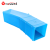 Molde de injeção para canaleta de cabo de canto de PVC azul plástico: Canal de proteção de fiação ajustável