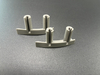 Suportes de fixação de plástico moldados com inserção personalizada com inserções de rosca de metal