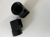 Conector de tubo de plástico preto para moldagem por injeção OEM: Material PP ABS de encaixe de tubulação moldado por injeção de precisão