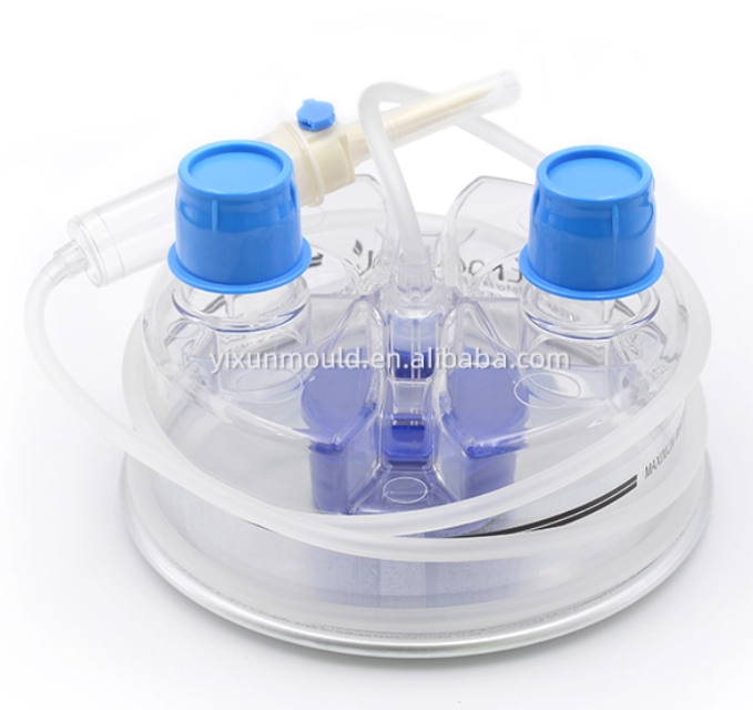 Molde m&eacute;dico de m&uacute;ltiplas cavidades para consum&iacute;veis descart&aacute;veis