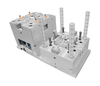 1+2 molde de plástico de injeção de cavidade para lente abs/pp/pp pps+40%gf com acabamento polido