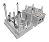 1+2 molde de plástico de injeção de cavidade para lente abs/pp/pp pps+40%gf com acabamento polido