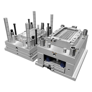 Molde de injeção do fabricante de moldes para redes de ventilação material plástico PA6 PE PC