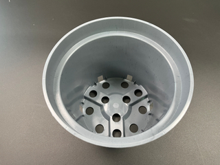 Vaso de flores para plantador de jardim em PP cinza fosco com molde de injeção durável