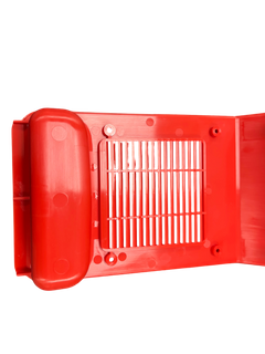 Conjunto de carcaça de plástico vermelho moldado por injeção de precisão para equipamentos elétricos e industriais