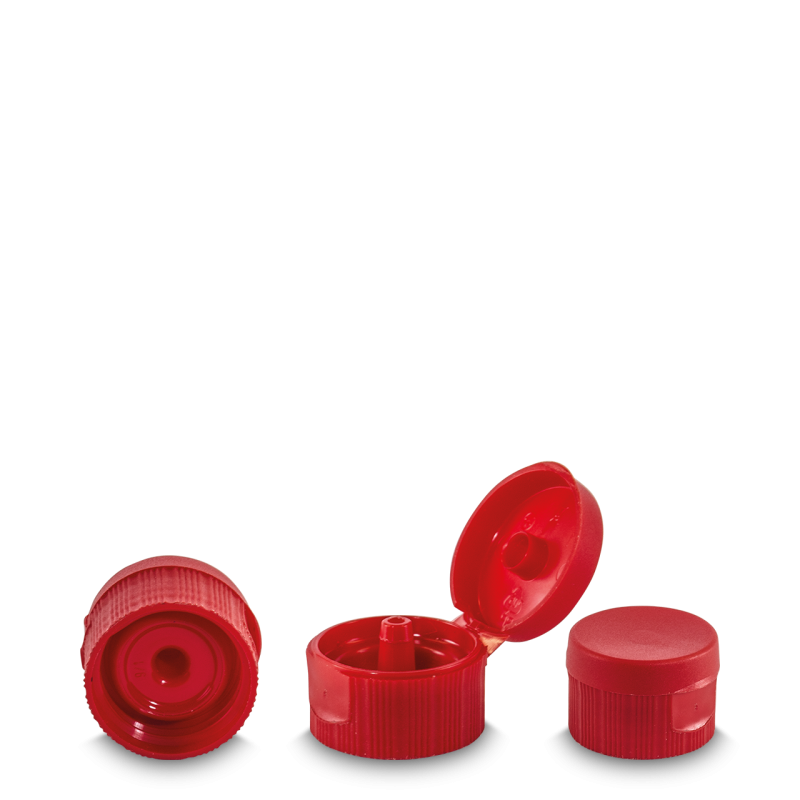 tampa de pl&aacute;stico flip-top