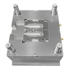 Molde industrial de cavidade 1*2 PP TPE ponto de 2 pinos 1.2344 HRC48-52 textura de aço VDI 24# injeta molde de plástico 