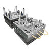 1 + 1 Cavidade PA66 + 30GF Porta Pin-point 1.2344 HRC48-52 Aço VDI27-30 Acabamento de superfície Moldes industriais Moldagem por injeção de tampa de recipiente de plástico superior