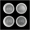 Molde de cavidade de alta saída 1*8, grau alimentício, porta de ponto de pino hdpe 1.2344 HRC48-50, molde de tampa de injeção de plástico de superfície polida de aço