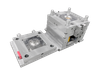 1*1 cavidade material pc grande chifre portão HRC37-43 molde de aço logotipo em relevo vdi27 acabamento refletor sem aro molde