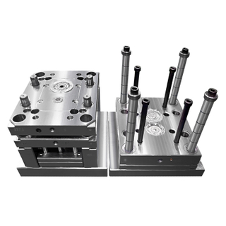 Controle estrito de aparência 1+1 HDPE e TPU Molde de tampa de plástico Overmold Molde de injeção integrada de uma etapa 