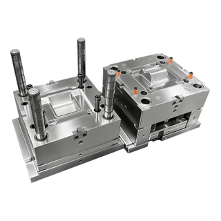 1*1 Overmold Cavity PC e TPU Shore A 65 Grande Sprue 1.2344 HRC48-50 Molde de aço Molde de injeção de componentes plásticos industriais de textura VDI30