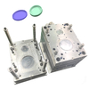 Placa de ponto de pino de controle preciso tolrance lkm2344 HRC48-52 molde de aço transparente pc grande e pequeno molde de lente