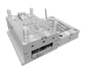 PP + 30% Enchimento de Fibra 6 * 1 + 2 + 2 Cavidade Grande Sprue Sub Gate Mold Runner NAK80 HRC37-43 Aço Cav e Núcleo VDI 21 Molde Acabamento Blocos de Construção Molde
