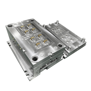 1*4 Cavidade PC+10GF Material 1.2344 HRC50-52 Molde Aço VDI 24# Textura Componente Plástico Industrial 
