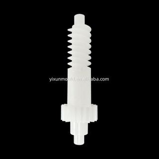 1*4 cavidade pom material corredor quente 2344 HRC48-52 molde de aço SPI-B2 acabamento cavidade e núcleo duplo verme molde personalizado