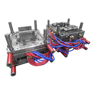 Fábrica de molde direto 1*2 PP Hot Runner H13 HRC48-52 Molde de aço VDI27 Acabamento de molde Molde de injeção de cesta de plástico 