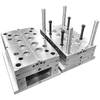 Molde de cavidade de alta saída 1*8, grau alimentício, porta de ponto de pino hdpe 1.2344 HRC48-50, molde de tampa de injeção de plástico de superfície polida de aço