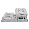 1*2 cavidade pc grande sprue 1.2083esr HRC48-52 molde de aço brilhante acabamento molde padrão europeu soquete painel molde injeção