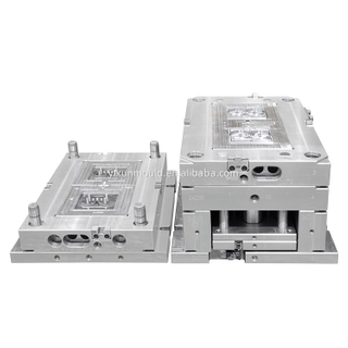 1*2 cavidade pc grande sprue 1.2083esr HRC48-52 molde de aço brilhante acabamento molde padrão europeu soquete painel molde injeção