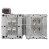 1*4 cavidade pa6 + 30gf corredor quente 2083 HRC46-48 molde de aço vdi 24 # molde acabamento plástico personalizado suporte de montagem molde