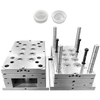 Molde de cavidade de alta saída 1*8, grau alimentício, porta de ponto de pino hdpe 1.2344 HRC48-50, molde de tampa de injeção de plástico de superfície polida de aço