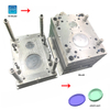 Placa de ponto de pino de controle preciso tolrance lkm2344 HRC48-52 molde de aço transparente pc grande e pequeno molde de lente