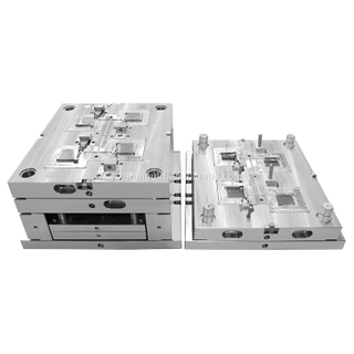 1*4 porta direta da cavidade com corredor de chifre 1.2083esr HRC48-52 molde de aço semi-polido núcleo habitação equipamento molde de injeção de escudo