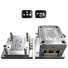 ISO9001 certificou o molde feito sob encomenda 2+2 material do PC da cavidade grande porta Subgate Sensor painel molde de injeção plástica