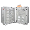 1*8 cavidade abs material 2083esr HRC48-52 molde de aço polido molde de placa frontal universal