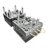 1 + 1 Cavidade PA66 + 30GF Porta Pin-point 1.2344 HRC48-52 Aço VDI27-30 Acabamento de superfície Moldes industriais Moldagem por injeção de tampa de recipiente de plástico superior