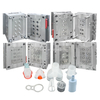 1*8 cavidade s136 HRC48-52 molde de injeção de aço plástico s136 HRC48-52 aço polido molde acabamento pc molde de conector de plástico