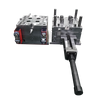 Molde plástico personalizado de injeção de corredor quente, cavidade abs de 1*4 cavidades, molde de plástico nak80, aço, filtro de plástico, peças de rosca, molde