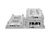 1*2 cavidade pc grande sprue 1.2083esr HRC48-52 molde de aço brilhante acabamento molde padrão europeu soquete painel molde injeção