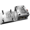 ISO9001 certificou o molde feito sob encomenda 2+2 material do PC da cavidade grande porta Subgate Sensor painel molde de injeção plástica