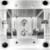 Molde de injeção feito sob encomenda do conector plástico de duas peças do controle dimensional estrito seguro do alimento da elevada precisão 