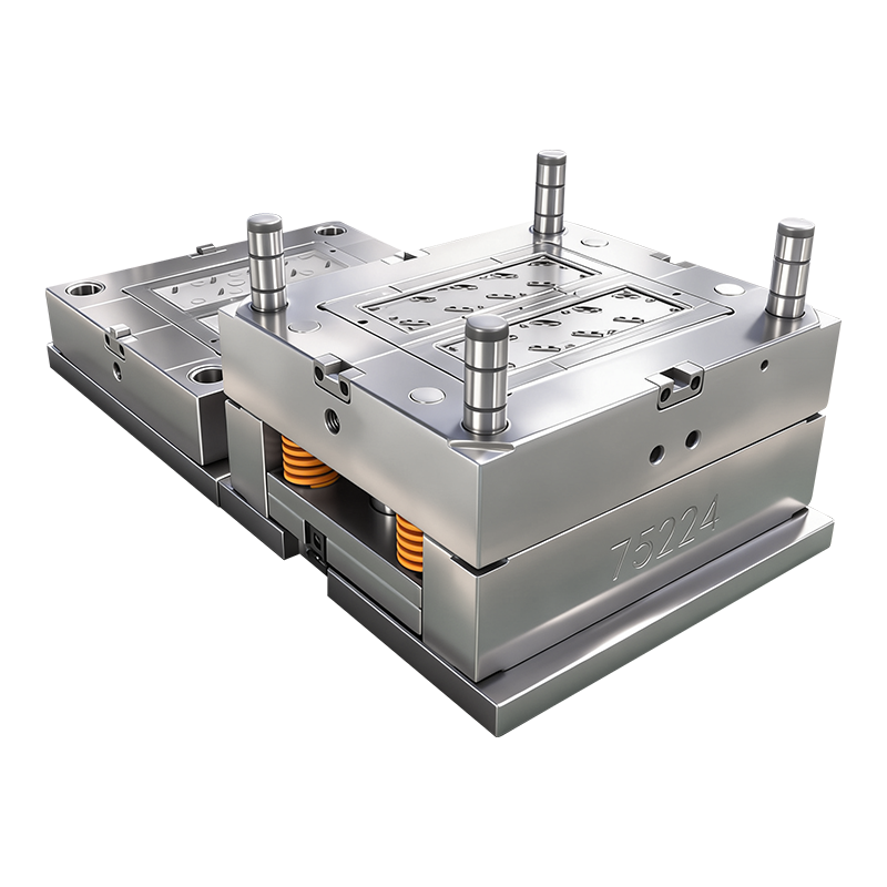3-position Surface Mount Box Back Cover Plastic Injection Molding Moldagem por injeção de plástico com tampa traseira da caixa de montagem em superfície de 3 posições