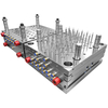 Porta lateral dos materiais de consumo médicos da cavidade do molde dos PP 1*48 com grande Sprue S136 HRC48-50 que forma a cavidade de aço e o núcleo que lustra o molde médico da seringa de 3 Ml