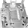 1*1 molde de núcleo da cavidade VDI-27 acabamento polido PA6+30GF Material Pin Point Gate 738 HRC30-35 P20 HRC28-38 Plástico personalizado de aço Husing Parte Shell Plastics Molding And Tooling